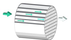 Figure 4- The DOC is a flow through design that is the catalyst to regenerate the DPF Figure 4- The DOC is a flow through design that is the catalyst to regenerate the DPF
