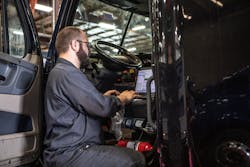 Basic electrical is one of the skills we need to work on,” said Jamie Denton at Fyda Freightliner Columbus. “Training technicians to load test a wire to make sure it will carry the necessary current or to see if it fails goes a long way. We tell our technicians that a simple voltmeter is their best friend.” Basic electrical is one of the skills we need to work on,” said Jamie Denton at Fyda Freightliner Columbus. “Training technicians to load test a wire to make sure it will carry the necessary current or to see if it fails goes a long way. We tell our technicians that a simple voltmeter is their best friend.”