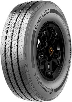 Continental’s LAR3 16” tire features an all-steel casing. Continental’s LAR3 16” tire features an all-steel casing.