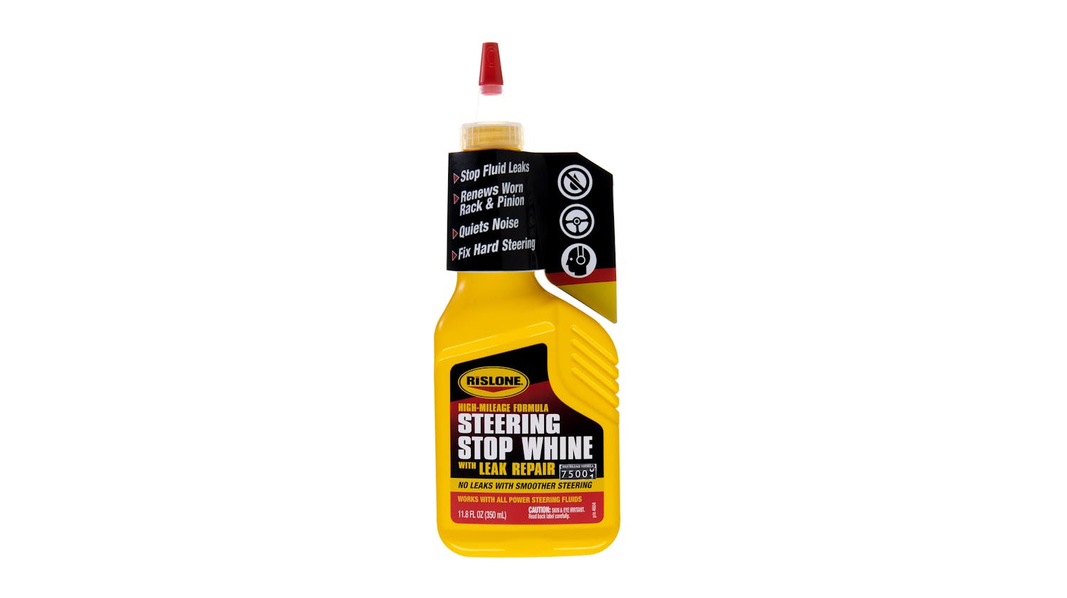 Rislone High Mileage Power Steering Stop Whine with Leak Repair, No. 4604 Fleet Maintenance