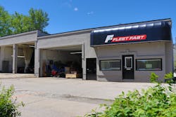 Fleet Fast repairs body damage to Classes 1 through 8 commercial vehicles in Akron, Ohio. This building has been around since the 1970s, when owner Raj Basran's father started the business as an auto body shop. The family's house was once where the left two bays are. In 2019, a box truck shop behind this building was completed. Fleet Fast repairs body damage to Classes 1 through 8 commercial vehicles in Akron, Ohio. This building has been around since the 1970s, when owner Raj Basran's father started the business as an auto body shop. The family's house was once where the left two bays are. In 2019, a box truck shop behind this building was completed.