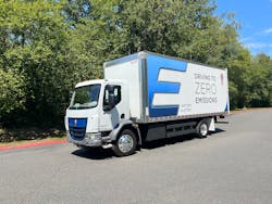 The K270E is a Class 6 battery-electric truck with a range up to 200 miles. It recharges in two hours and is designed for local distribution and pickup-and-delivery and last-mile applications. It has been available for order since 2021. The K270E is a Class 6 battery-electric truck with a range up to 200 miles. It recharges in two hours and is designed for local distribution and pickup-and-delivery and last-mile applications. It has been available for order since 2021.