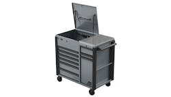 44″ RS Pro 9-Drawer Flip Top Power Service Cart with Workstation from Homak 44″ RS Pro 9-Drawer Flip Top Power Service Cart with Workstation from Homak