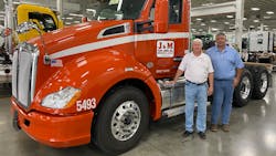 J&M's VP of maintenance Billy Lollar (left) and Jeff Arledge, director of maintenance (right), help the dry-bulk hauler's assets stay on the road and run efficiently. J&M's VP of maintenance Billy Lollar (left) and Jeff Arledge, director of maintenance (right), help the dry-bulk hauler's assets stay on the road and run efficiently.