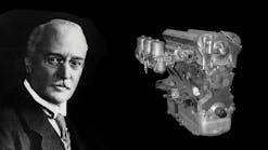Rudolf Diesel Engine B&amp;w