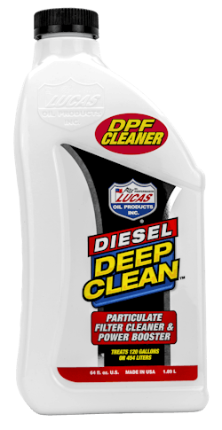 Lucas Oil’s Diesel Deep Clean can reportedly reduce particulate matter by up to 32% when used correctly. Lucas Oil’s Diesel Deep Clean can reportedly reduce particulate matter by up to 32% when used correctly.