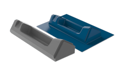 Fig 5.- A vacuum-formed mold printed in FDM using the Titan Atlas 3.6 and PC-GF10 with 10% infill density to thermoform a 3mm FR metro train panel with PC sheet per EN 45545-2:2013 R1. Fig 5.- A vacuum-formed mold printed in FDM using the Titan Atlas 3.6 and PC-GF10 with 10% infill density to thermoform a 3mm FR metro train panel with PC sheet per EN 45545-2:2013 R1.