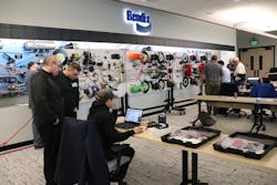 The training room at the front of the building regularly holds classes for fleet maintenance personnel to help them understand and troubleshoot various systems, such as trailer air braking systems. The training room at the front of the building regularly holds classes for fleet maintenance personnel to help them understand and troubleshoot various systems, such as trailer air braking systems.