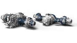 Allison introduced the eGen Power family of fully electric axles in 2020. Currently consisting of four models, these e-Axles are modular and designed for easy integration into an existing vehicle chassis. Allison introduced the eGen Power family of fully electric axles in 2020. Currently consisting of four models, these e-Axles are modular and designed for easy integration into an existing vehicle chassis.