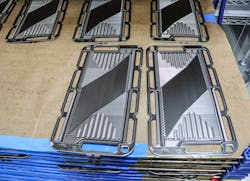 Plug is capable of making 2 million membrane electrode assemblies per year. These plates stack on top of each other to allow electrolyzers and fuel cells to work. Plug is capable of making 2 million membrane electrode assemblies per year. These plates stack on top of each other to allow electrolyzers and fuel cells to work.