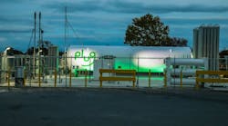 Plug Power uses hydropower from Niagara Falls to energize its electrolyzers, which generate liquid hydrogen from water. This green hydrogen can be used onsite or transported for use in stationary and mobility applications.