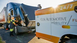 Cox Automotive Mobility Fleet Services operates more than 750 mobile service trucks to provide emergency maintenance across the country. Cox Automotive also provides towing and asset recovery services. Cox Automotive Mobility Fleet Services operates more than 750 mobile service trucks to provide emergency maintenance across the country. Cox Automotive also provides towing and asset recovery services.