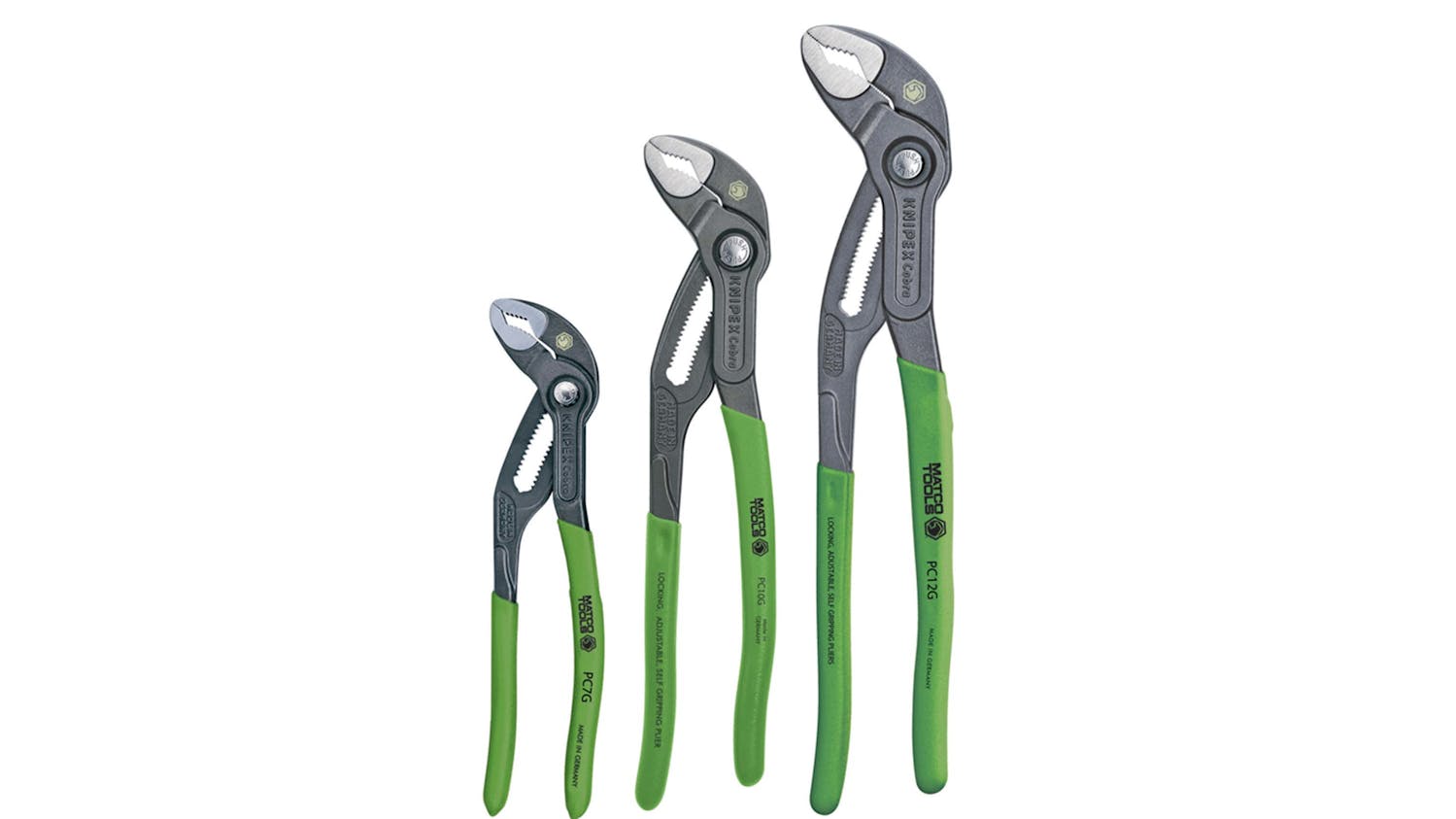 3pc Cobra Pliers Set, No. PC3SG Fleet Maintenance