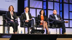 The 'Emerging Leadership Panel' at HDAD 2023 included (from left to right): Julie Alfermann, Jack Chung, Tanya Miracle, and CJ Biank. The 'Emerging Leadership Panel' at HDAD 2023 included (from left to right): Julie Alfermann, Jack Chung, Tanya Miracle, and CJ Biank.