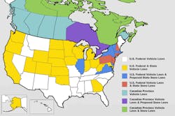 Snow Scraper Systems has built off of the initial findings of the American Trucking Association's summary of snow removal laws in place by U.S. state to create this graphic, which was initially published in 2022. Snow Scraper Systems has built off of the initial findings of the American Trucking Association's summary of snow removal laws in place by U.S. state to create this graphic, which was initially published in 2022.