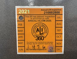 Check360 Inspection Label
