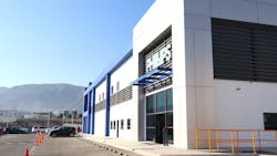 The massive Phillips complex in Arteaga, Coahuila, Mexico, which includes Phillips Industries and Phillips Connect, is surrounded by picturesque mountains. The massive Phillips complex in Arteaga, Coahuila, Mexico, which includes Phillips Industries and Phillips Connect, is surrounded by picturesque mountains.