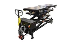 Servicing EVs will require a lift table for battery management. Servicing EVs will require a lift table for battery management.