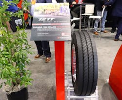 The new 121T trailer tire, launched in 2022, is targeted at drop-deck and heavy-haul trailer applications. The new 121T trailer tire, launched in 2022, is targeted at drop-deck and heavy-haul trailer applications.