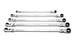 Matco Tools 5-pc Reversible Double Box Flex Ratcheting Wrench Set, No. SRWFXLM52T