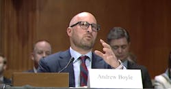 Andrew Boyle testifies before the U.S. Senate.