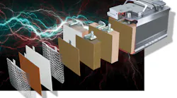 Absorbent Glass Mat battery cutaway