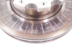 Disc brake cracking Disc brake cracking