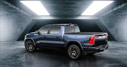 Looking like a gasoline-engine Ram half-ton, the Ram 1500 REV, due out next year, will be a dual-motor, all-wheel-drive body-on-frame truck with operating voltage of 800 and a maximum range of 500 miles as its goal. Towing capacity will rival modern gas-fed trucks, Ram says.