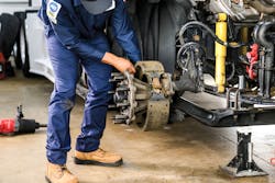 Once a truck-tractor blows past the 500,000-mile mark, brake system and wheel-end maintenance needs to intensify. Techs should start closely looking at things like air hoses, bushings, and seals that often succumb to wear and tear over time. Once a truck-tractor blows past the 500,000-mile mark, brake system and wheel-end maintenance needs to intensify. Techs should start closely looking at things like air hoses, bushings, and seals that often succumb to wear and tear over time.