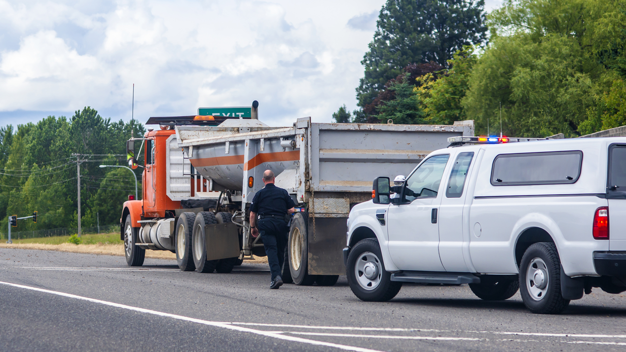 Truck inspection highway patrol