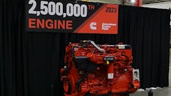 Kenworth will install the 2.5 millionth engine made at Cummins' Jamestown Engine Plant in a limited-edition Legacy W900 truck. Kenworth will install the 2.5 millionth engine made at Cummins' Jamestown Engine Plant in a limited-edition Legacy W900 truck.
