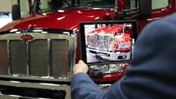 Peterbilt’s ARTech tablets give their techs ‘x-ray vision’. Peterbilt’s ARTech tablets give their techs ‘x-ray vision’.
