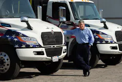 Jack Scarsi, VP of operations and finance at US Air Conditioning Distributors, is working with Navistar and his Westrux International dealer to electrify the company's fleet of 28 trucks and tractors. Jack Scarsi, VP of operations and finance at US Air Conditioning Distributors, is working with Navistar and his Westrux International dealer to electrify the company's fleet of 28 trucks and tractors.