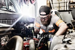 Ryder technicians go through extensive training before working on EVs. Ryder technicians go through extensive training before working on EVs.