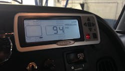 The Doran 360HD Tire Monitoring System from Doran Manufacturing includes mounted cab display. The Doran 360HD Tire Monitoring System from Doran Manufacturing includes mounted cab display.