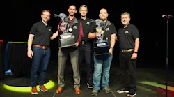 Pictured from left to right: Anthony Balkonis (VP, Service & Warranty), Nathan Reed (International Truck RWC Group), Fabio Souza (EVP, Service Solutions), Anthony DeCicco (IC Bus Wolfington Body Company), Carlos Junquera ( Dir, Supply Chain & Service).