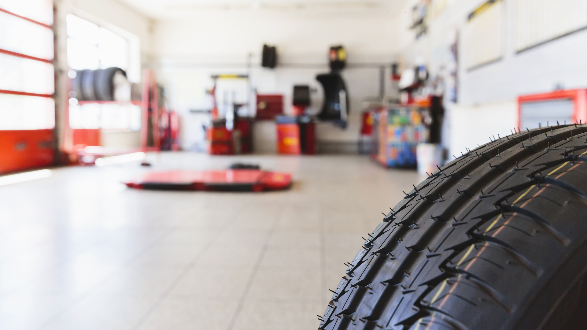 Tire repair shop