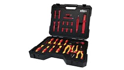 This 26-piece insulated EV toolkit with individually tested, 1,000-vote AC rated screwdrivers, sockets, ratchets, extension bars, wrenches, pliers, cutters, cable stripping knife, and tweezers is an example that EV technicians will need to be safe and effective.