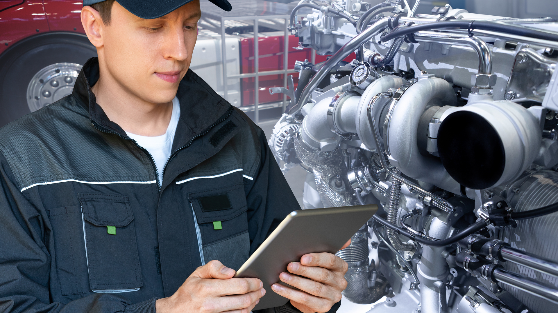 Truck Inspection Tablet 253735650 Dreamstime