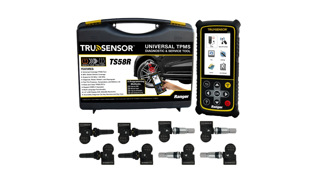 Bendpak's two new TPMS sensors and accompanying TPMS kit feature a universal design to accommodate a variety of wheel profiles and vehicles.