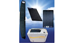 Three panel layers include weatherproof surface, uncut crystalline silicon (c-Si) wafer and copper foundation to maximize strength and efficiency. Three panel layers include weatherproof surface, uncut crystalline silicon (c-Si) wafer and copper foundation to maximize strength and efficiency.