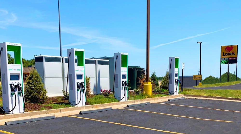 At Love&rsquo;s Travel Stops, every location is being evaluated for EV charging, and it is anticipated that several hundred locations will deploy chargers over the next several years.