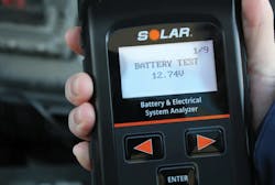 Solar Battery Test