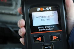 Solar Battery Test Solar Battery Test
