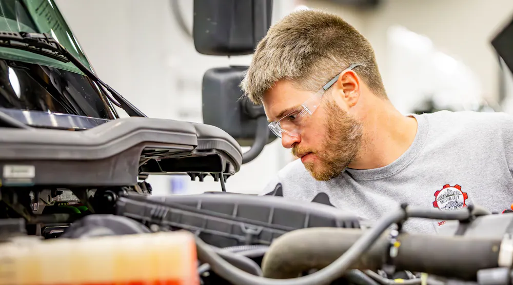 Ryder Top Tech Skills Competition winner 2023 Cody Morris | Fleet ...