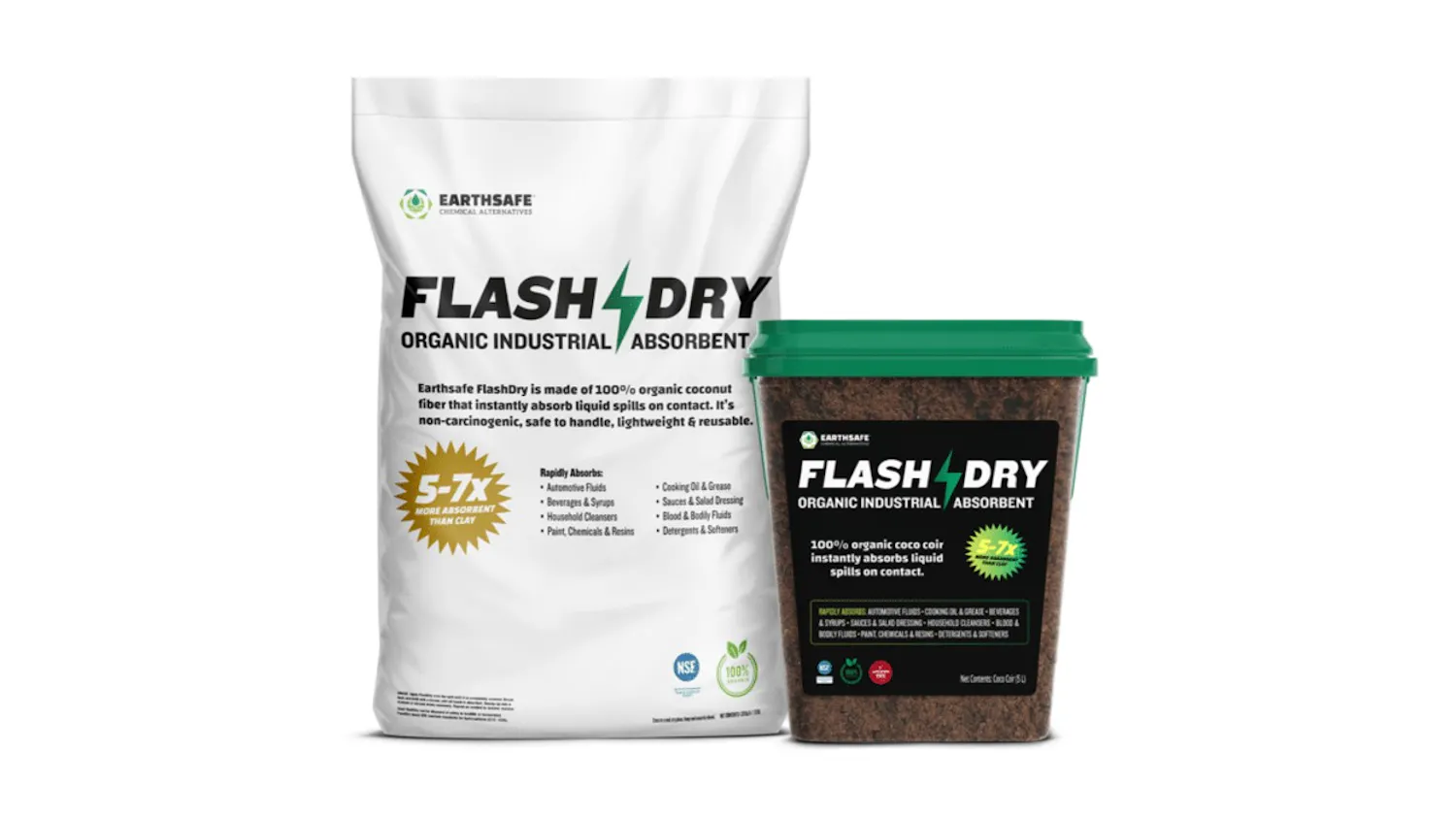 Flashdry Dusters FlashDry Coir Absorbent from EarthSafe | Fleet Maintenance
