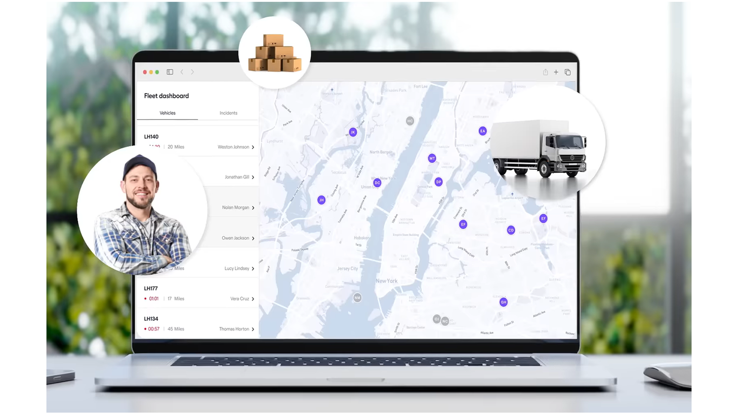 Nexar Fleets dashboard