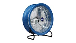 The Blue 2200 floor fan by Patterson Fan Company