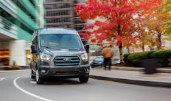 Annual scheduled maintenance costs for the Ford E-Transit are expected to be under $800, according to Ford Pro. Annual scheduled maintenance costs for the Ford E-Transit are expected to be under $800, according to Ford Pro.