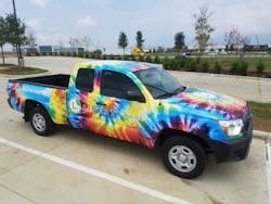 Speedpro Dallas Tie Dye Truck Speedpro Dallas Tie Dye Truck